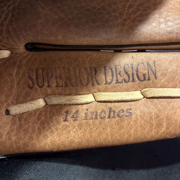 Mizuno GVP 1402 Envy 14" RHT Baseball Softball Glove Brown Leather - Picture 9 of 11